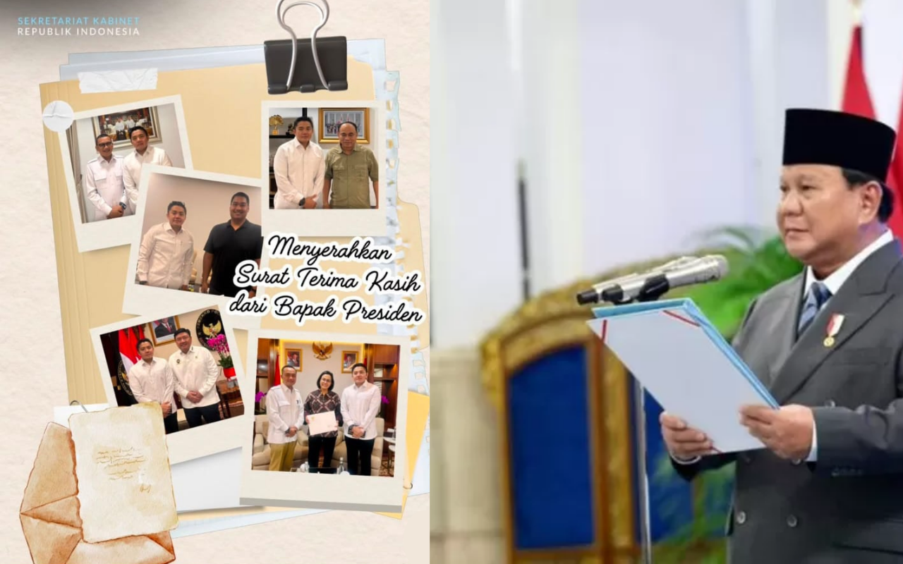 Usai Reshuffle Kabinet, Presiden Prabowo Kirim Surat Khusus ke Eks Menteri Sebagai Bentuk Penghargaan