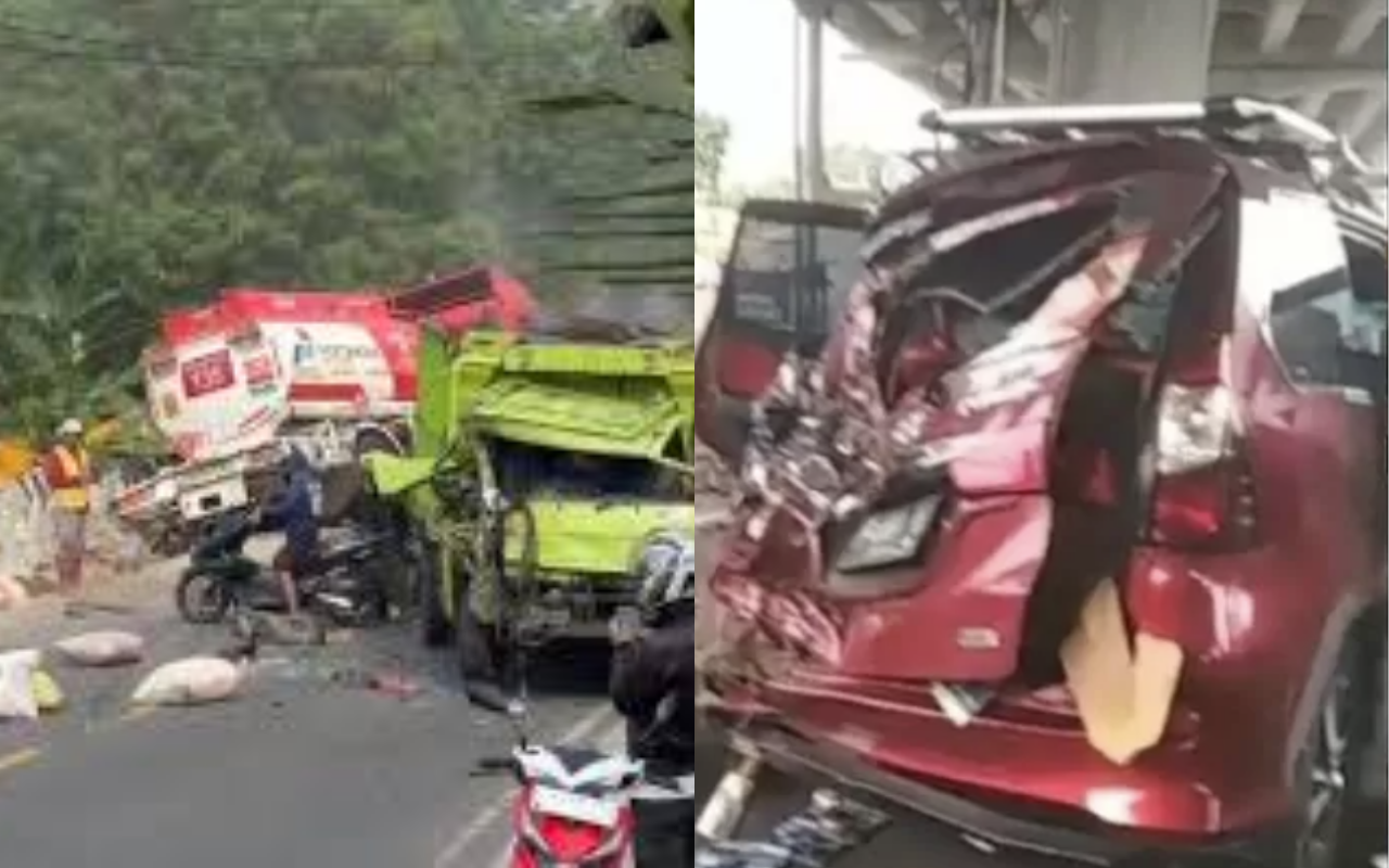 Rem Blong! Truk Tangki Pertamina Hantam 12 Kendaraan di Bogor, Puluhan Orang Luka-luka