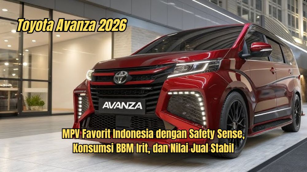 Toyota Avanza Hybrid 2026 MPV Terpopuler di Indonesia Konsumsi BBM Irit 20Km/L, Cek Harganya!