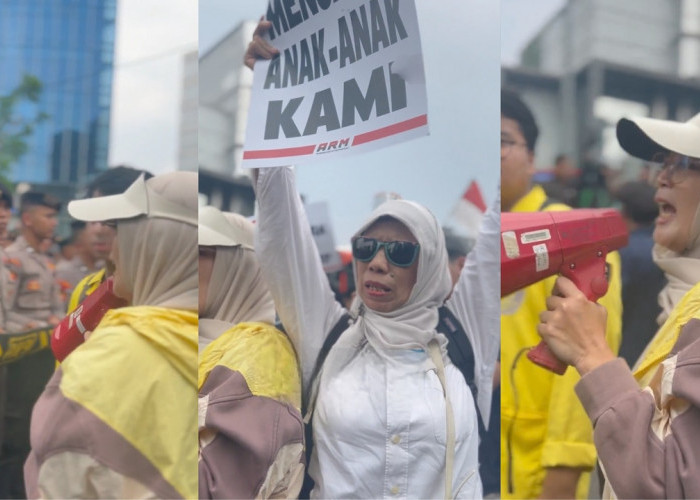Polisi Blokade Mahasiswa Demo, Ibu-ibu Turun Langsung Protes: Saya di Sini sebagai Ibu Mereka