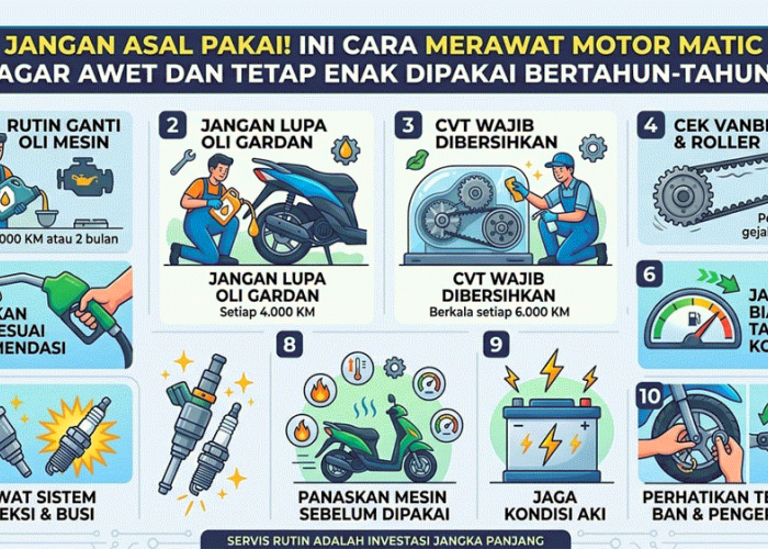 Jangan Asal Pakai! Ini Cara Merawat Motor Matic Agar Awet dan Tetap Enak Dipakai Bertahun-tahun