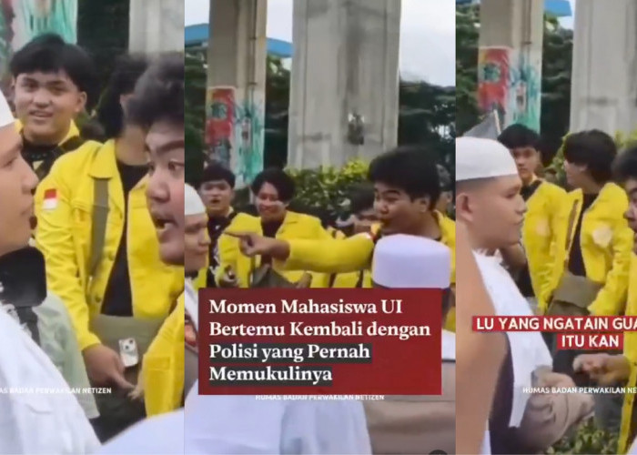 Viral Mahasiswa UI Bertemu Polisi yang Disebut Pernah Memukulnya, Netizen Kompak Soroti Pakaiannya, Nyamar?