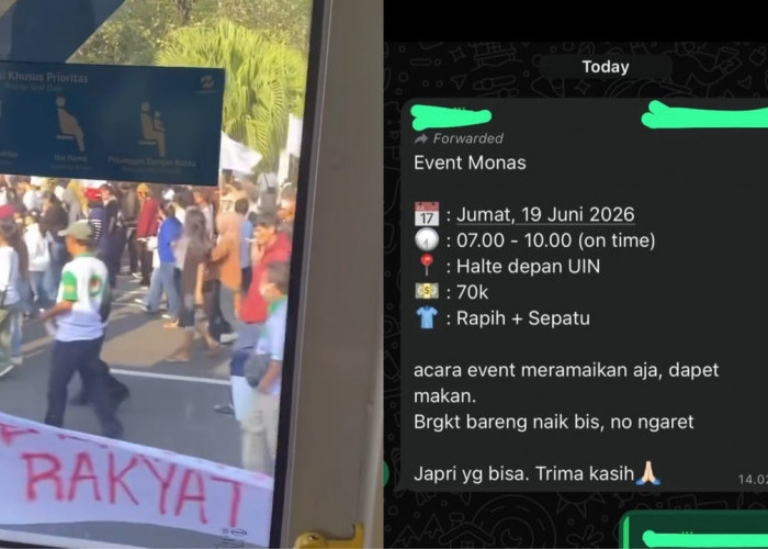Heboh Diduga Bayaran, Ribuan Petani Pedagang Aksi Dukung Prabowo di Monas Tanpa Blokade Polisi: Lanjutkan!