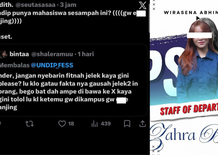 Viral! Zahra Mahasiswi UNDIP Angkatan 2024 Dikecam Usai Unggah Ancaman Vulgar