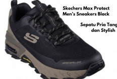 Skechers Max Protect Men’s Sneakers Black: Sepatu Pria Tangguh, Stylish, dan Nyaman untuk Aktivitas Modern