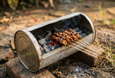 Modal Nol Rupiah, Begini Cara Mengubah Kaleng Bekas Menjadi Panggangan Sate