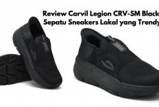 Carvil Legion CRV-SM (Black), Sneakers Kasual Stylish yang Nyaman untuk Aktivitas Sehari-hari