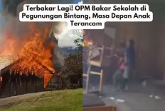 Terbakar Lagi! OPM Bakar Sekolah di Pegunungan Bintang, Masa Depan Anak Terancam