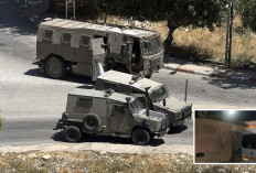 Biadab! Kendaraan Militer Israel Seruduk Bus Jemaah Haji Palestina