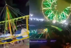 Viral! Wahana Ombak Banyu Ambruk di Pasar Malam Purworejo, 10 Pengunjung Alami Luka