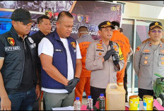 Polisi Sita 5 Ton BBM Illegal dari Gudang di Kayuagung,  Diduga Hendak Dioplos Menjadi Seperti Pertalite 