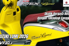Suzuki Lumi 2026, Skutik Bergaya Retro dengan Teknologi Canggih yang Jadi Saingan Stylo dan Grand Vilano