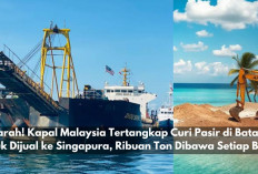 Parah! Kapal Malaysia Tertangkap Curi Pasir di Batam untuk Dijual ke Singapura, Ribuan Ton Dibawa Setiap Bulan