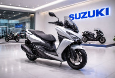 Desain Bongsor ini Sosok Suzuki Burgman 150, Maxi Scooter Baru yang Siap Saingi NMAX dan PCX 2026