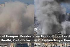 Israel Gempar! Bandara Ben Gurion Dibombardir Houthi, Rudal Palestine-2 Hantam Tanpa Henti