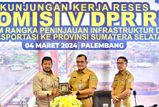 Plh Sekda Edward Candra Dampingi Reses Komisi V DPR RI, Tinjau Infrastruktur di Kota Palembang