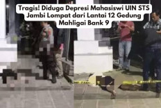 Tragis! Diduga Depresi Mahasiswi di Jambi Lompat dari Lantai 12 Gedung Mahligai Bank 9