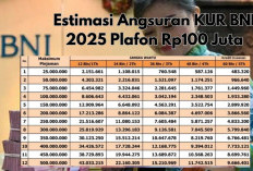 Estimasi Angsuran KUR BNI 2025 Plafon Rp100 Juta, Ini Syarat, Cara Daftar dan Tabel Cicilannya 