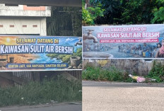Rumah 'Dekat Laut' Tapi Warganya Sulit Dapat Air Bersih, Warga Pasang Spanduk Sindiran  