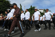 Jelang Pelantikan, Herman Deru - Cik Ujang Ikut Latihan Baris Berbaris di Silang Monas