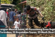 Tragedi Longsor Maut 40 Penambang Emas Ilegal di Solok Sumbar Tertimbun, 15 Dinyatakan Tewas, 25 Masih Dicari