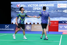 ganda putra Indonesia Sabar/Reza tereliminasi dari babak 16 besar Denmark Open 2025