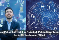 Awal Pekan Full Hoki! Ini 4 Zodiak Paling Beruntung di Senin 23 September 2024, Siapa Aja Nih? 