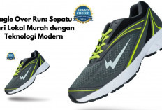 Eagle Over Run: Sepatu Lari Lokal Nyaman dengan Teknologi Modern Harga Terjangkau