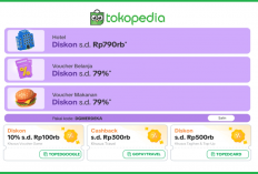 Spesial Merdeka! 24 Kode Promo Tokopedia Hari Ini Diskon Rp1 Juta, Potongan Harga Spesial 58 Persen Lho Bu-ibu