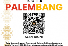 Daftar Jemaah Haji Palembang 2027 Keluar, CJH  Diminta Segera Lapor Diri