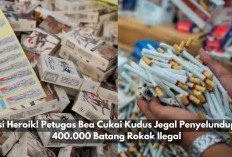 Aksi Heroik! Petugas Bea Cukai Kudus Jegal Penyelundupan 400.000 Batang Rokok Ilegal