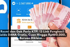 Resmi dan Gak Perlu KTP! 13 Link Penghasil Saldo DANA Gratis, Cuan Hingga Rp480.000, Buruan Diklaim...