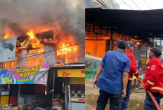 Tangerang Geger! 6 Ruko Ludes Terbakar, Api Mengamuk di Pasar Kemis