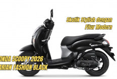 Intip Honda Scoopy 2026 Varian Fashion Black, Skutik Stylish dengan Fitur Modern, Segini Harganya!