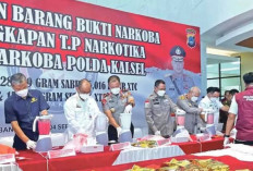 Operasi Besar! Polda Kalsel Bongkar Jaringan Narkoba Internasional dan Amankan 70 Kg Sabu