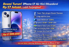 Resmi Turun! iPhone 17 Air Kini Dibanderol Rp 17 Jutaan, Jauh Lebih Murah dari Harga Awal