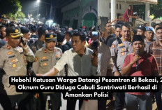 Ratusan Warga Datangi Pesantren di Bekasi, 2 Oknum Guru Diduga Cabuli Santriwati Berhasil di Evakuasi Polisi 