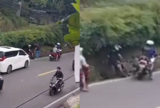 Viral Video Oknum Patwal Tendang Pemotor di Puncak Bogor Lantaran Dianggap Halangi Kendaraan yang Dikawal