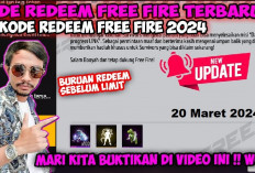 Kode Redeem Free Fire Terbaru Hari ini, Rabu 20 Maret 2024, Kuy Bocil FF Klaim Hadiah Gratisnya Sekarang!