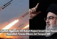 Hizbullah Ngamuk! 65 Roket Hujani Israel Usai Hassan Nasrallah Tewas Dibom Jet Tempur IAF