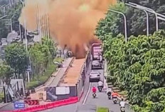 Waduh! Pipa Septic Tank Meledak di China, Pengguna Jalan Dihujani Lumpur Tinja