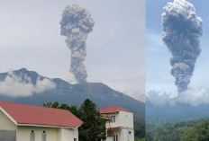 Gunung Marapi Kembali Erupsi, Semburan Abu Vulkanik Setinggi 2 Kilometer, Suara Dentuman Terdengar hingga..