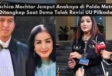 Machica Mochtar Jemput Anaknya di Polda Metro, Ditangkap Saat Demo Tolak Revisi UU Pilkada