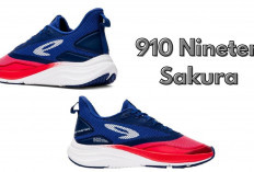 910 Nineten Sakura Sepatu Lari: Sepatu Running Wanita Stabil dengan Teknologi Hyperweb
