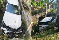 Diduga Ngantuk, Mobil Anggota DPRD Terjun Masuk Saluran Air, Begini Nasib Sopirnya