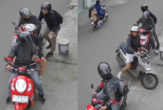 Terekam CCTV! Aksi Nekat 4 Pemuda Curi Motor Ojol di Condet, Warga Heboh
