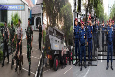 Polisi Terjunkan 2.100 Personel Gabungan Untuk Pengamanan Debat Perdana Capres di KPU RI 