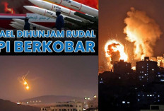 Serangan Iran ke Israel dengan Puluhan Rudal dan Drone, Tel Aviv Heboh Langit Dipenuhi Kobaran Api!