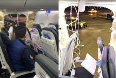 MENCEKAM! Penumpang Histeris Pintu Pesawat Jebol, Boeing 737 Max 9 Mendarat Darurat, Ini Sanksinya… 