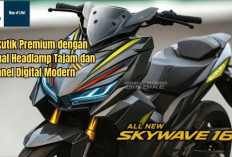 Suzuki SkyWave Terbaru 2026, Skutik Premium dengan Dual Headlamp Tajam dan Panel Digital Modern